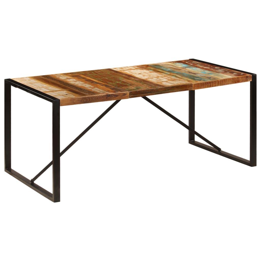 Dining Table 180x90x75 cm Solid Reclaimed Wood